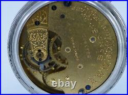 Waltham 1894 Bond St. Gr 1984 Fancy Flower Rose Case POCKET WATCH 14s 7j Runs
