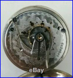 Waltham 18S. 11 Jewel (1892) very fancy dial model 1883 grade No. 3 nickel case