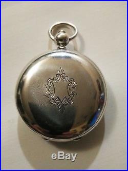 Waltham 18 size P. S. Bartlett 15 jewel adjusted key wind coin silver hunter case