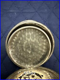 Waltham 18s 17j 1883 Pocket Watch Keystone Silveroid Case WithDisplay Box Serviced