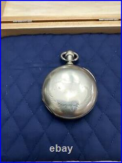 Waltham 18s 17j 1883 Pocket Watch Keystone Silveroid Case WithDisplay Box Serviced