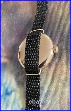 Waltham 1900 Fancy Mint Dial Wadsworth Wire Lug Case 0s Vintage Wrist Watch