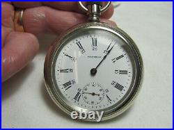 Waltham/1901 18 sz. Works PW in Silveroid case/Overall excellent condition