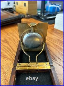 Waltham 1908 Travel Desk Pocket Watch withWood Case