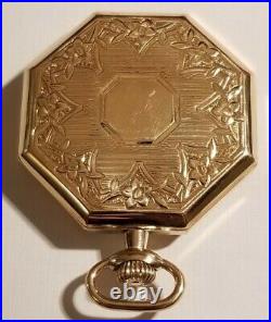 Waltham (1915) 12 size Riverside 19 jewels adjusted gold filled octagon case