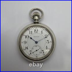 Waltham 21J Adjusted Crescent St 18s Horse Theme Case Railroad Pocket Watch Runs