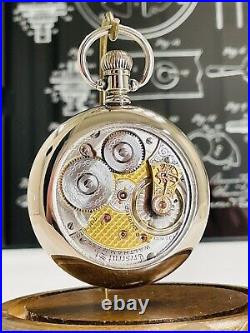 Waltham 21j Crescent St. Pocket watch R. R Grade in a 56mm Swing Out Display Case