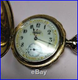 Waltham 6s. Mint fancy dial 15 jewels gold filled case restored very nice