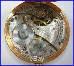 Waltham 7J 16S 14K YG Model 1908 Hunting Case Pocket Watch Grade #610 85.8 grams