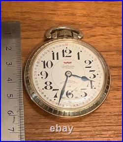 Waltham Antimagnetic Pocket Watch Montgomery Dial Swiss Movt. Gold Plate Case
