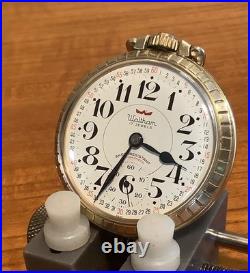 Waltham Antimagnetic Pocket Watch Montgomery Dial Swiss Movt. Gold Plate Case