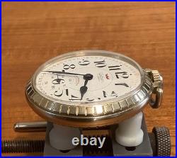 Waltham Antimagnetic Pocket Watch Montgomery Dial Swiss Movt. Gold Plate Case