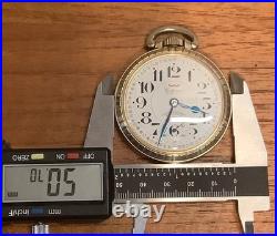 Waltham Antimagnetic Pocket Watch Montgomery Dial Swiss Movt. Gold Plate Case