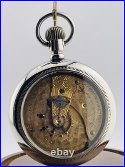 Waltham Appleton Tracy 18s Fancy Dial 15 Pocket Watch In a Display Back Case
