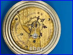 Waltham Appleton Tracy 18s Fancy Dial 15 Pocket Watch In a Display Back Case