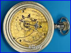 Waltham Appleton Tracy 18s Fancy Dial 15 Pocket Watch In a Display Back Case