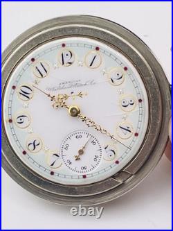 Waltham Appleton Tracy 18s Fancy Dial 15 Pocket Watch In a Display Back Case