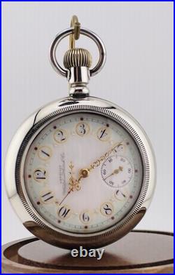 Waltham Appleton Tracy 18s Fancy Dial 15 Pocket Watch In a Display Back Case