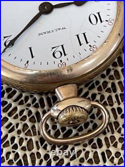 Waltham Bartlett Model 1908 Pocket Watch 16 Size 17 Jewel Gold Filled Case