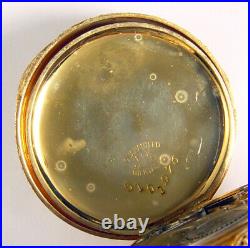 Waltham Beautiful 14k Multicolor Gold 0 Size Hunting Case Pocket Watch