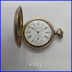 Waltham Beautiful 6s Warranted 20YR Gold Filled Hunting Case Pocket Watch Runs
