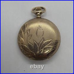 Waltham Beautiful 6s Warranted 20YR Gold Filled Hunting Case Pocket Watch Runs