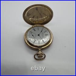 Waltham Beautiful 6s Warranted 20YR Gold Filled Hunting Case Pocket Watch Runs