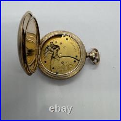 Waltham Beautiful 6s Warranted 20YR Gold Filled Hunting Case Pocket Watch Runs