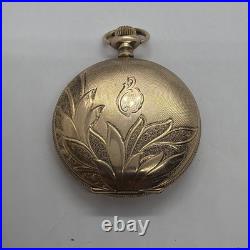 Waltham Beautiful 6s Warranted 20YR Gold Filled Hunting Case Pocket Watch Runs