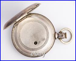 Waltham Broadway Pocket Watch in Coin Silver No. 1 Case Key Wind Key Set