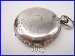 Waltham Coin Silver Pocket Watch Running Very Nice Hunter Case Ps Bartlett