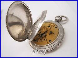 Waltham Coin Silver Pocket Watch Running Very Nice Hunter Case Ps Bartlett