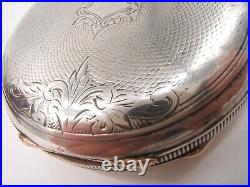 Waltham Coin Silver Pocket Watch Running Very Nice Hunter Case Ps Bartlett