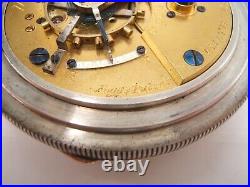 Waltham Coin Silver Pocket Watch Running Very Nice Hunter Case Ps Bartlett