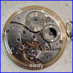 Waltham Colonial vintage pocket watch, 17 Jewels, 10K Gold Filled case