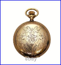 Waltham Gold-Filled Hunter Case Ladies Pocket Watch, Size 6