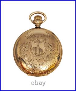 Waltham Gold-Filled Hunter Case Ladies Pocket Watch, Size 6