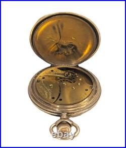 Waltham Gold-Filled Hunter Case Ladies Pocket Watch, Size 6