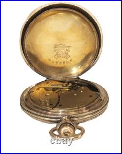 Waltham Gold-Filled Hunter Case Ladies Pocket Watch, Size 6