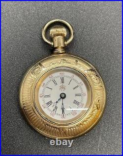 Waltham Gold Filled Ladies Pocket Watch Working Condition