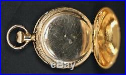 Waltham Grade 62 11j Pocket Watch With H. Muhr's Sons Tri Color Gold Filled Case