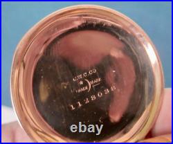 Waltham Hunter Case Pocket Watch 14K Gold Plated Antique 1902