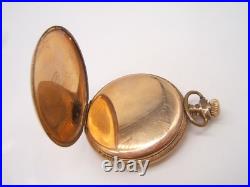 Waltham Hunter Case Pocket Watch Gold Filed 20 Year Case 15j Running