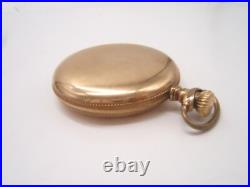Waltham Hunter Case Pocket Watch Gold Filed 20 Year Case 15j Running