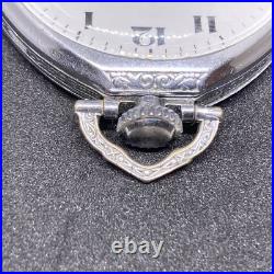 Waltham Manual Pocket Watch Star Watch Case Blue Hands Sub-Dial