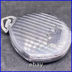 Waltham Manual Pocket Watch Star Watch Case Blue Hands Sub-Dial