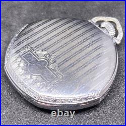 Waltham Manual Pocket Watch Star Watch Case Blue Hands Sub-Dial