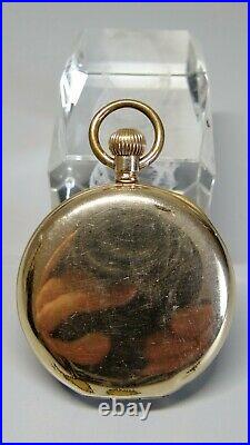 Waltham Mass Pocket Watch in Gold Plated Case