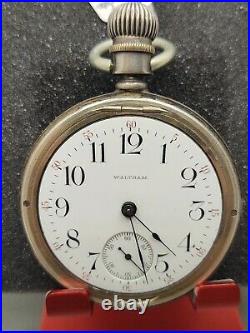 Waltham Model 1883 Grade 81 Pocket Watch 18s 15j Running Coin Silver Case