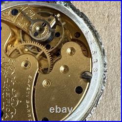 Waltham Model 1891 Size Os Charm/Pocket Watch Runs Coin Silver Case